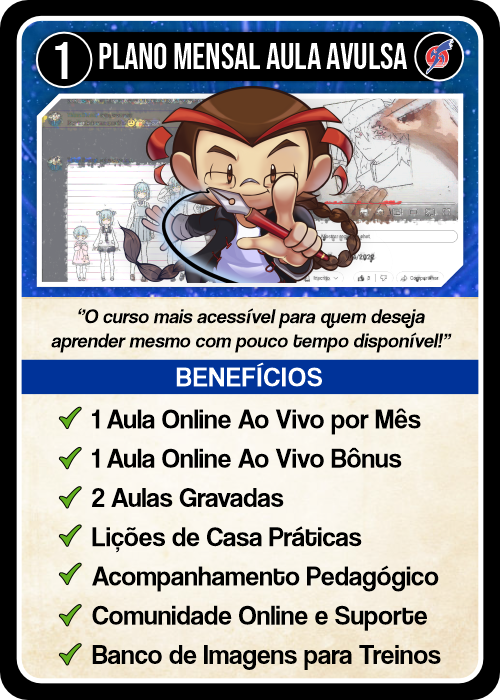 Carta do plano Plano Mensal Aula Avulsa Online — verso