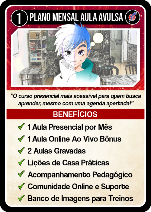 Carta do plano Plano Mensal Aula Avulsa Presencial — verso