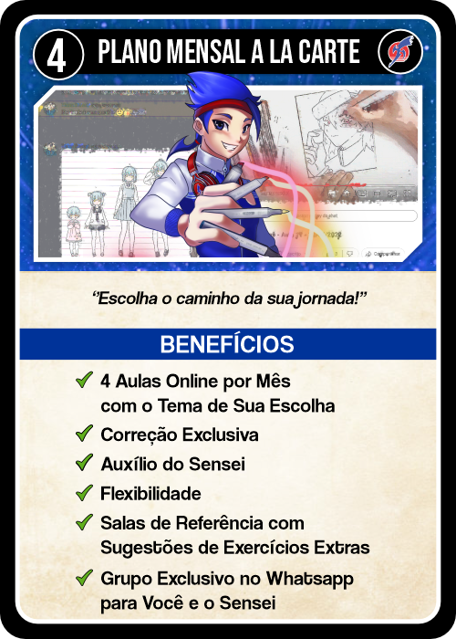 Carta do plano Plano Online Mensal A la Carte — verso